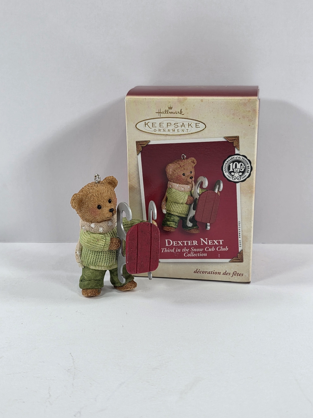 Hallmark Keepsake Ornament 2002 Dexter Next Snow Cub Club 3rd In Series Of 5